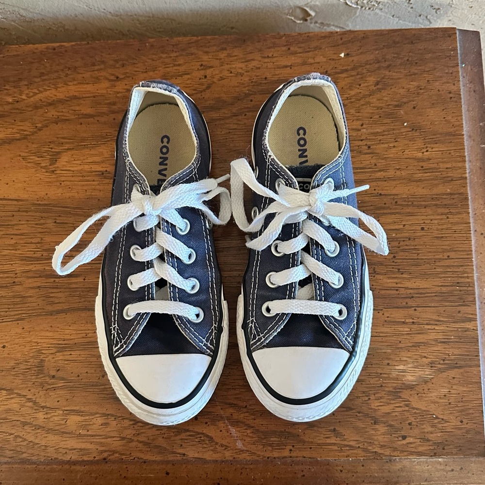Converse All Star Chuck Taylor Kids Navy Canvas Sneakers size 11.5